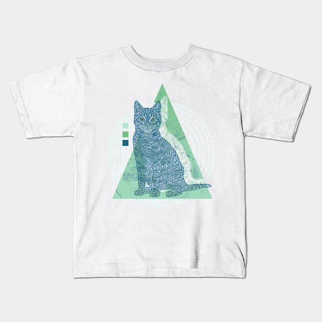 Holy cat Kids T-Shirt by OsFrontis